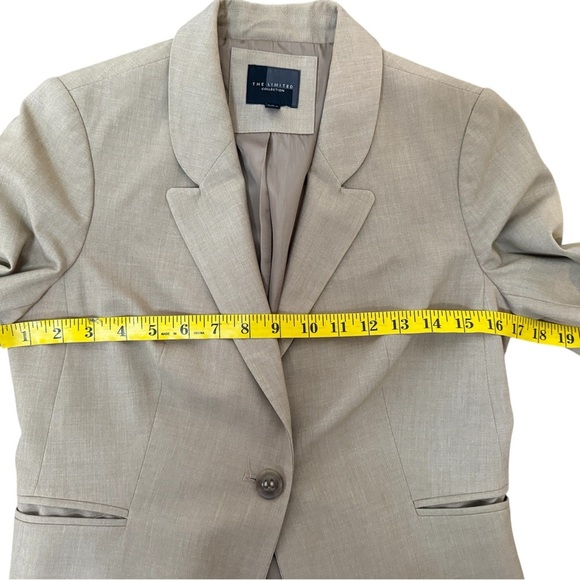 The Limited Collection Tan Light Brown Blazer Suit Coat Jacket Women’s Size 4 - Picture 8 of 9